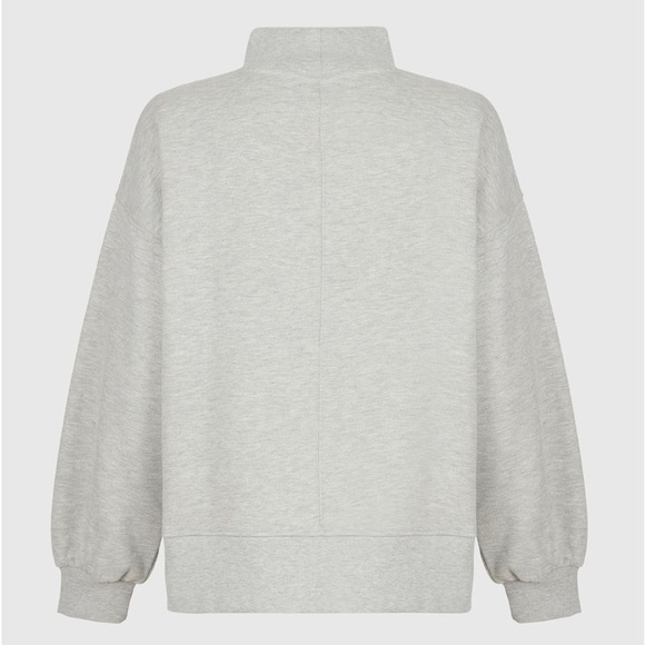 All Saints Navarra Splitsaints Grey Marl sweatshirt, new with tags, size Small - Picture 7 of 14